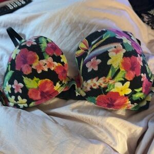 Floral bra cotton 34D